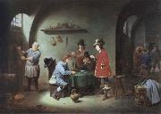 David Teniers gambling scene at an lnn Sweden oil painting artist